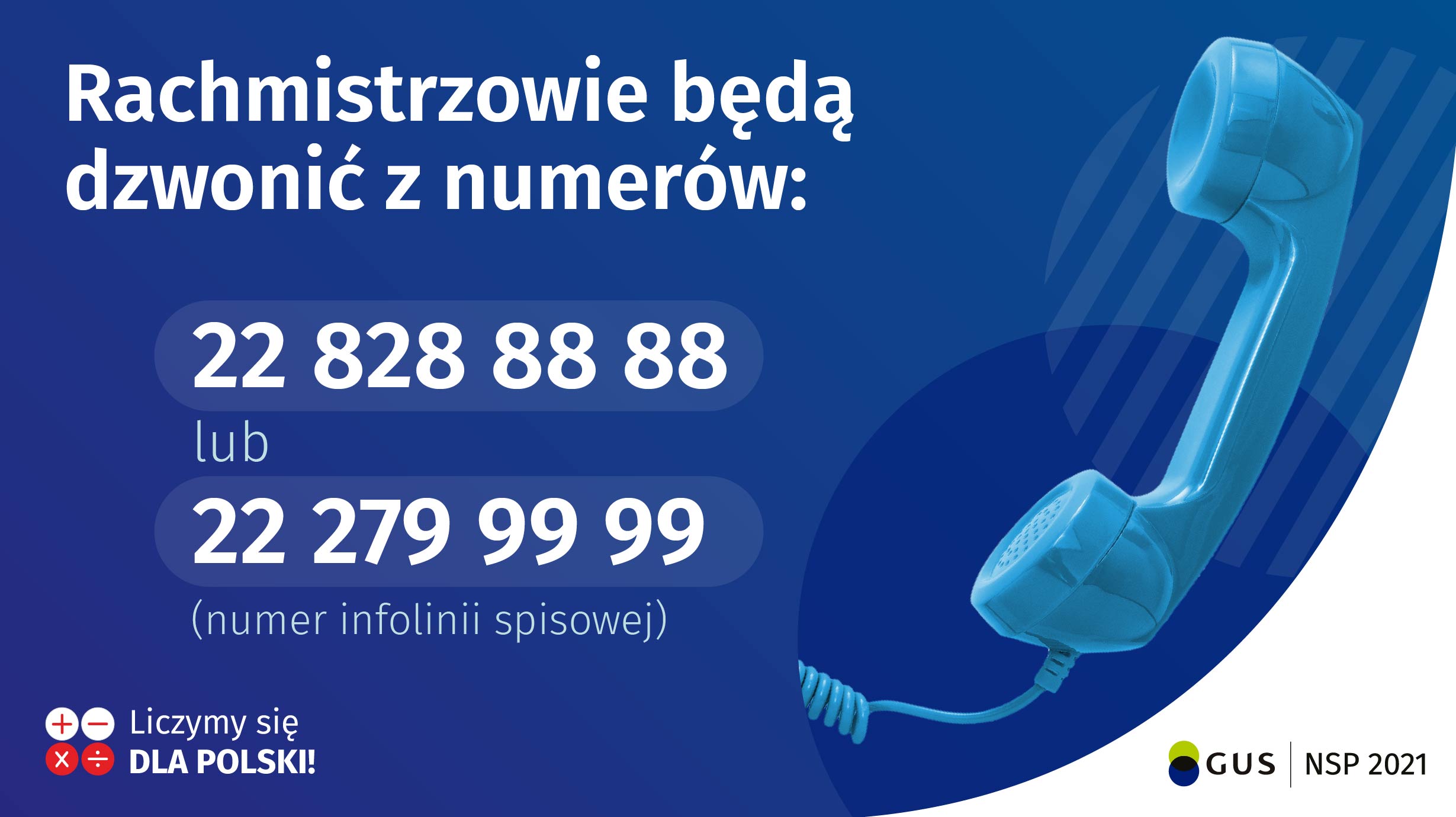 numery z których będą dzwnić rachmistrzowie