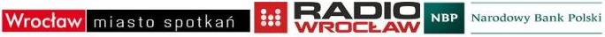 Logo Wrocławia miasta spotkań, Logo Radia Wrocław, logo Narodowego Banku Polskiego