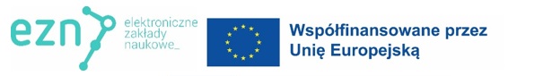 flaga Unii Europejsakiej, logo: Elektroniczne Zakłady Naukowe 