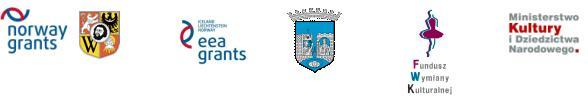logo Norway grants, herb Wrocławia, eea grants, herb Trondhaim, logo funduszu wymiany kulturalnej, Logo Ministerstwa Kultury i Dziedzictwa Narodowego 