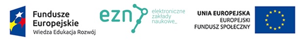 logotypy Funduszy Europejskich, Elektronicznych Zakąłdów Naukowych oraz Unii Europejskiej