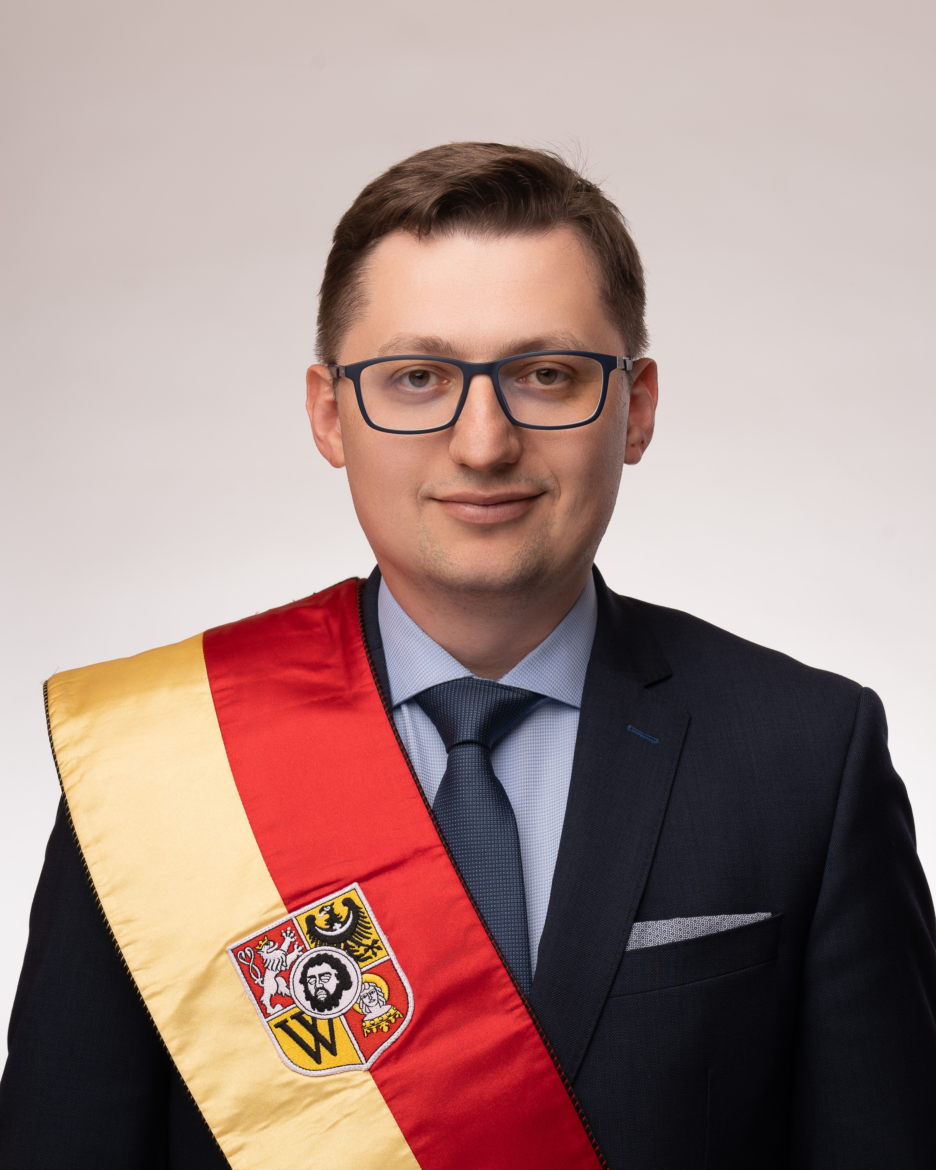 radny Łukasz Olbert, wiceprzewodniczący rady miejskiej wrocławia